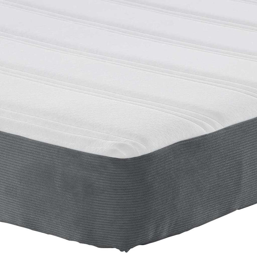 Bedmatras met matras Grijs 180 x 200 cm Stof