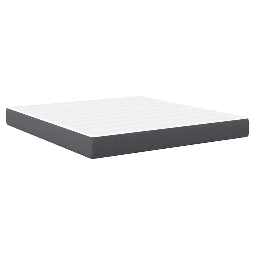 Bedmatras met matras Grijs 180 x 200 cm Stof