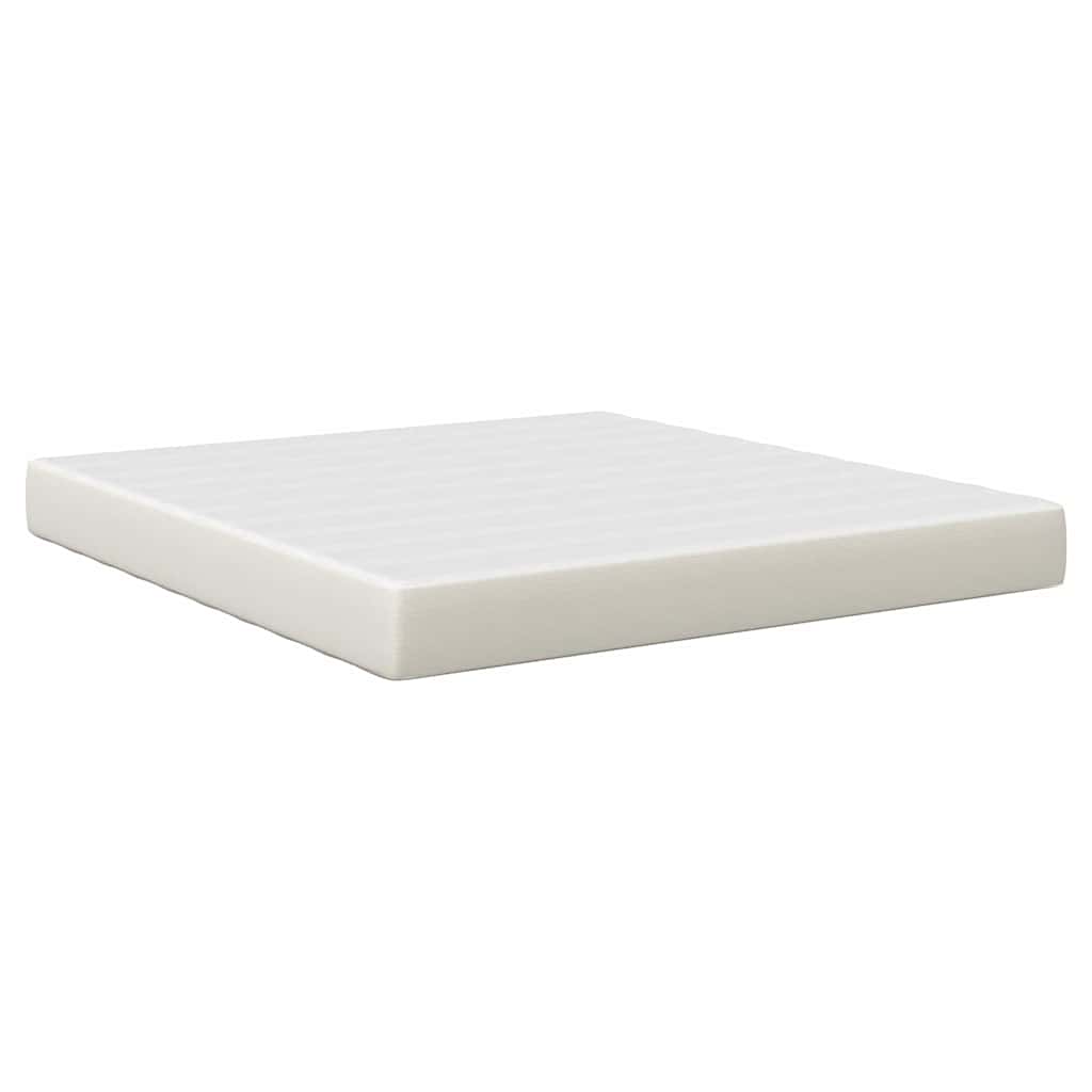 Bedmatras met matras Crème 180 x 200 cm Stof