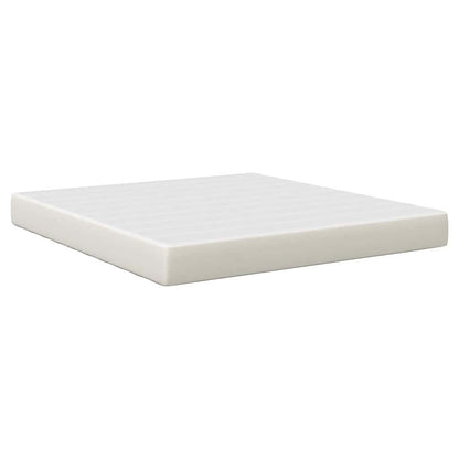 Bedmatras met matras Crème 180 x 200 cm Stof