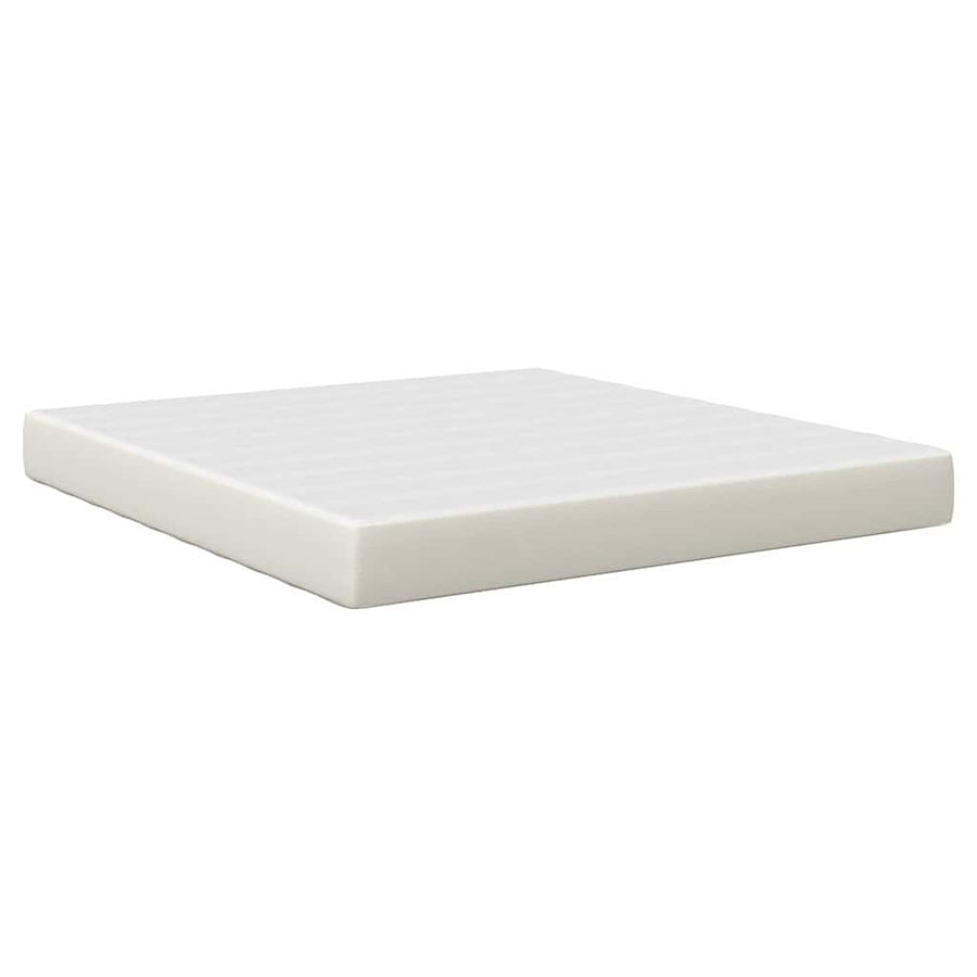 Bedmatras met matras Crème 180 x 200 cm Stof