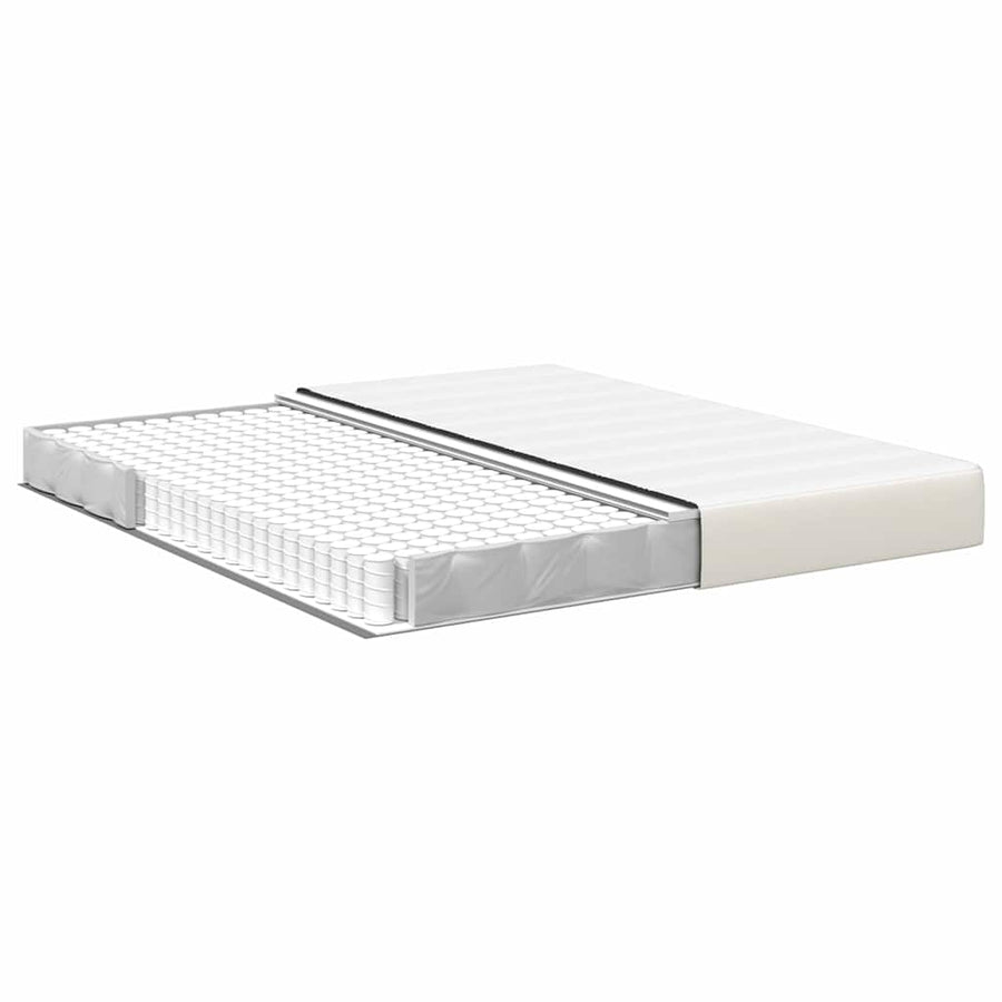 Bedmatras met matras Crème 180 x 200 cm Stof