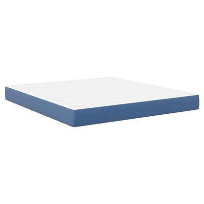 Bedmatras met matras Blauw 180 x 200 cm Stof