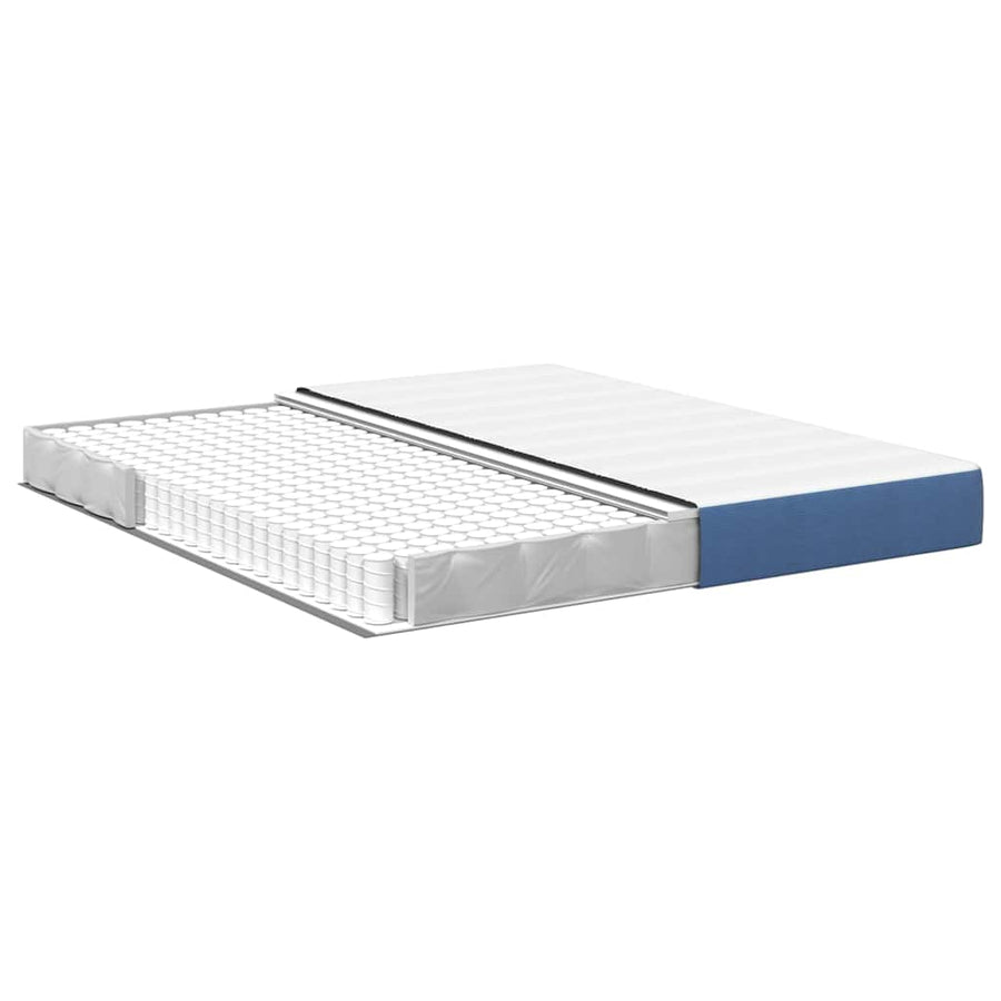 Bedmatras met matras Blauw 180 x 200 cm Stof