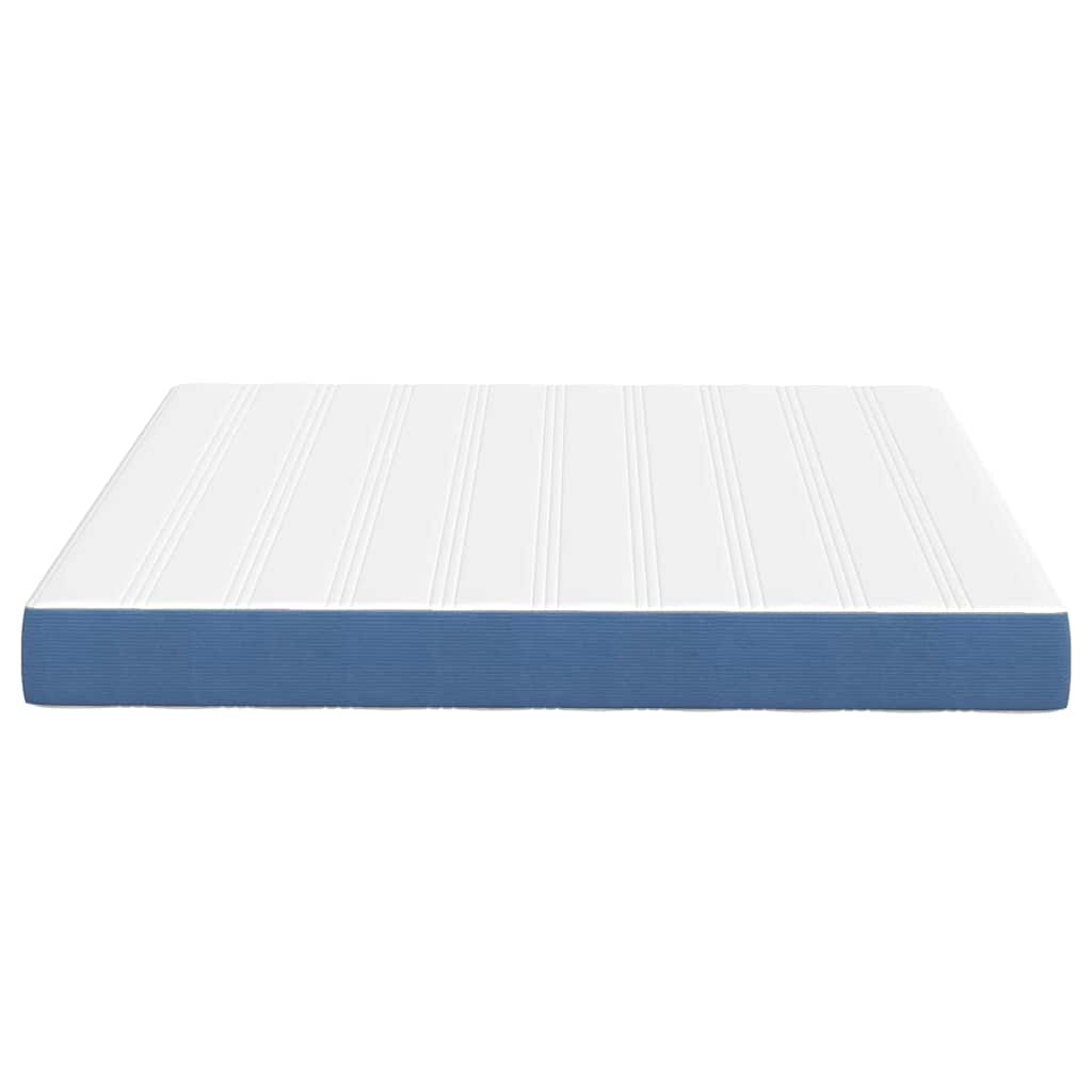 Bedmatras met matras Blauw 180 x 200 cm Stof
