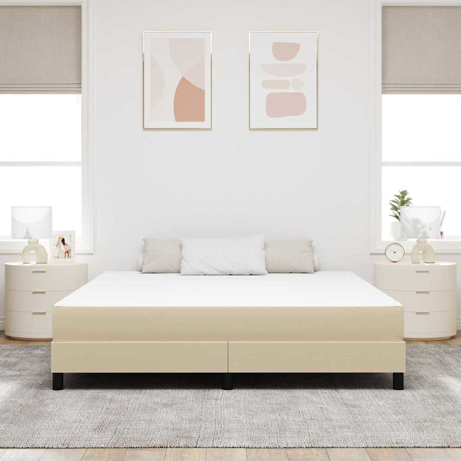 Bedmatras Met Matras Saliegroen Stof 180 x 200 cm