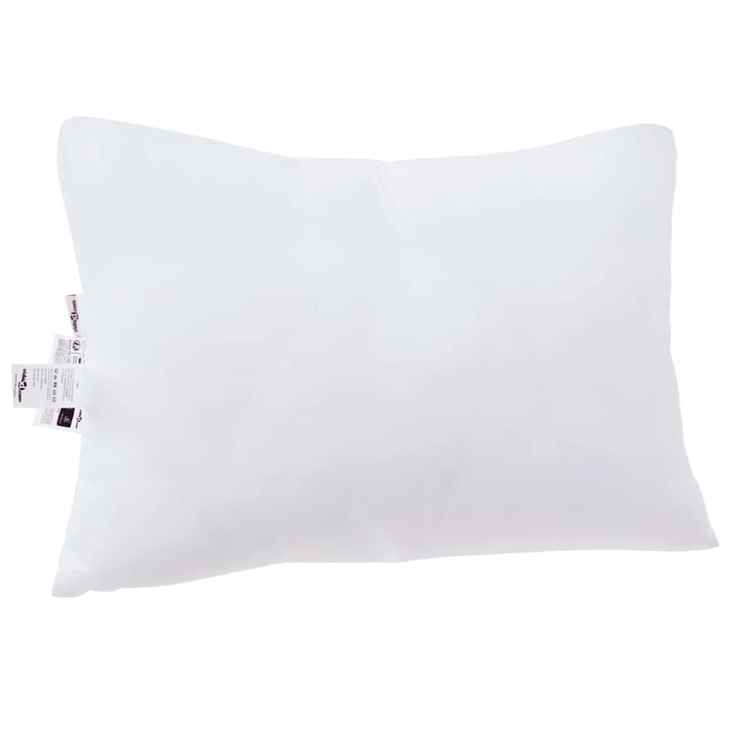 Hoofdkussen met kussen 2 pcs Wit 61 x 41 x 20 cm Polyester