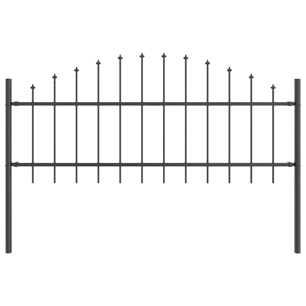 Tuinhek Grijs 170 x 140 cm Gepoedercoat staal