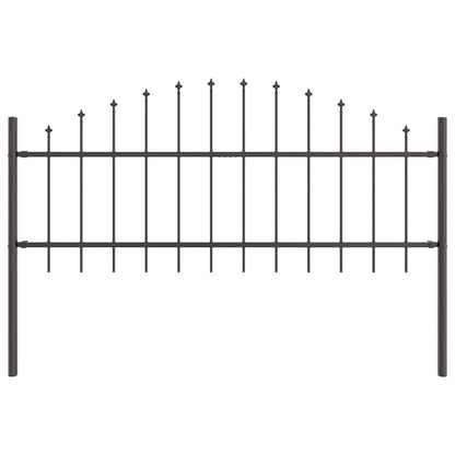 Tuinhek Grijs 170 x 140 cm Gepoedercoat staal
