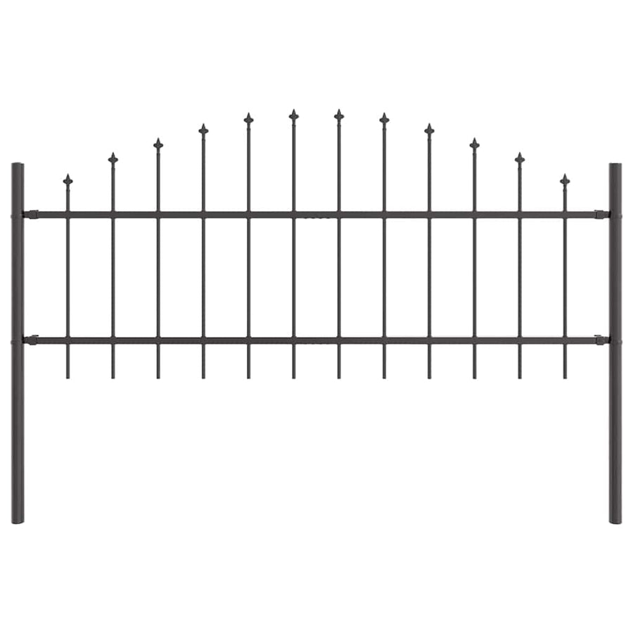 Tuinhek Grijs 170 x 140 cm Gepoedercoat staal