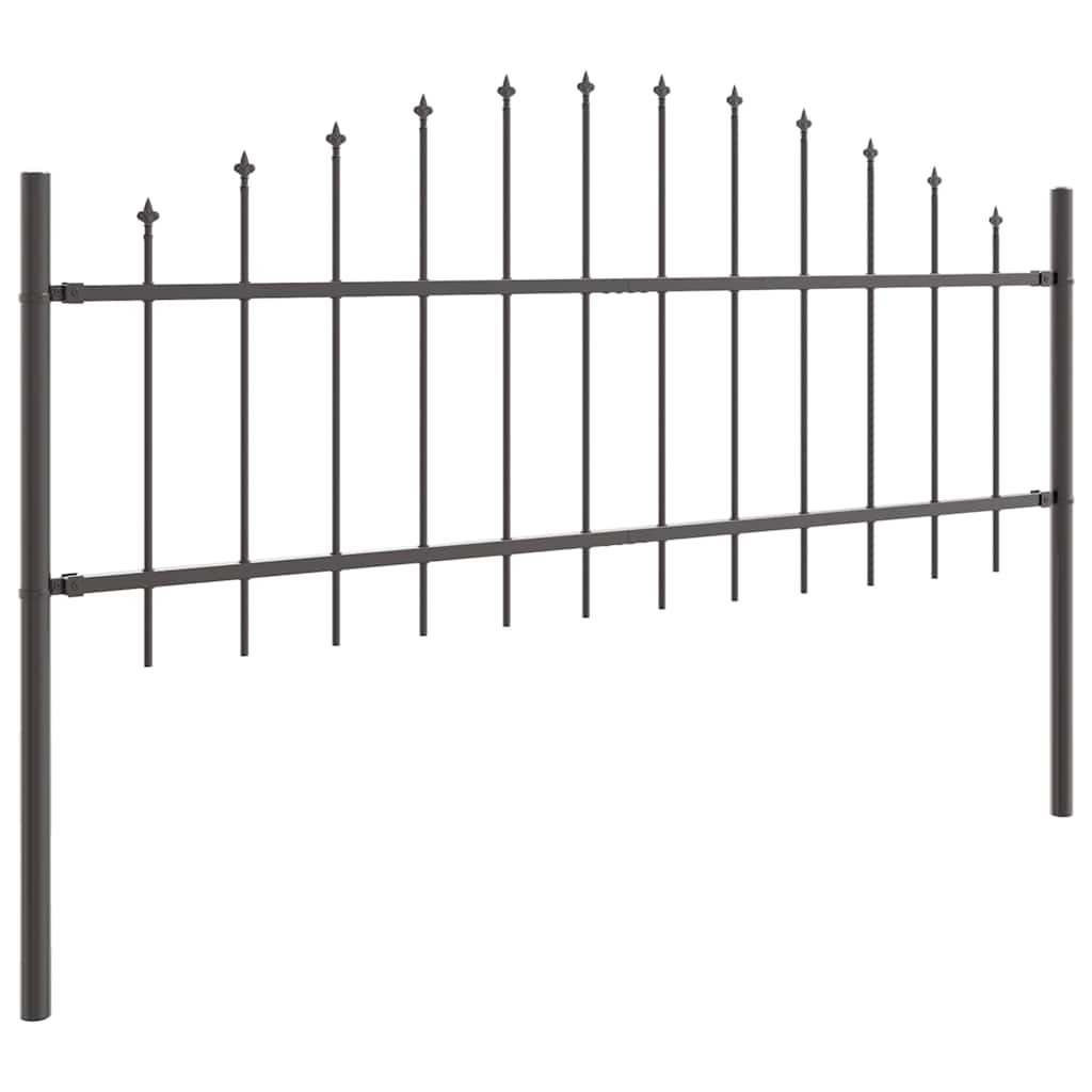 Tuinhek Grijs 170 x 140 cm Gepoedercoat staal