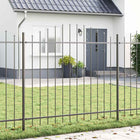 Tuinhek 170x165 cm grijs gepoedercoat staal