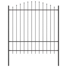 Tuinhek Grijs 170 x 215 cm Gepoedercoat staal