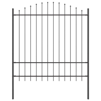 Tuinhek Grijs 170 x 215 cm Gepoedercoat staal