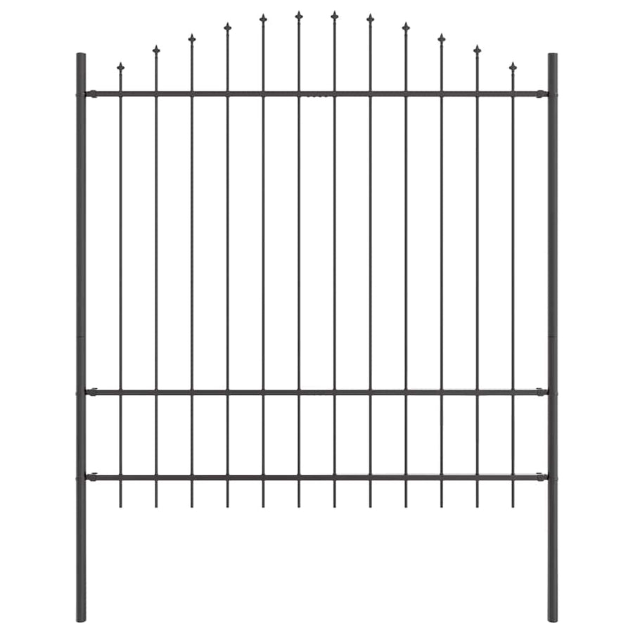 Tuinhek Grijs 170 x 215 cm Gepoedercoat staal