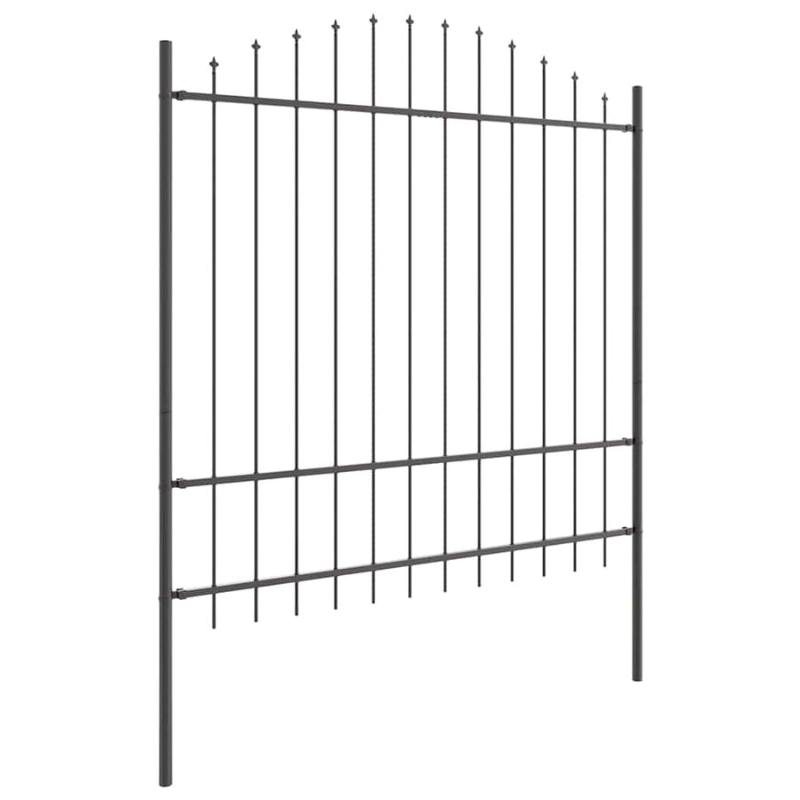 Tuinhek Grijs 170 x 215 cm Gepoedercoat staal