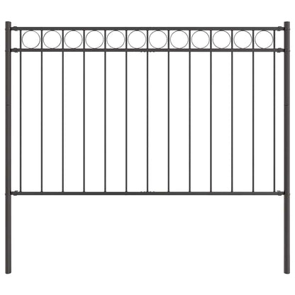 Hecelement Grijs 170 x 150 cm Staal