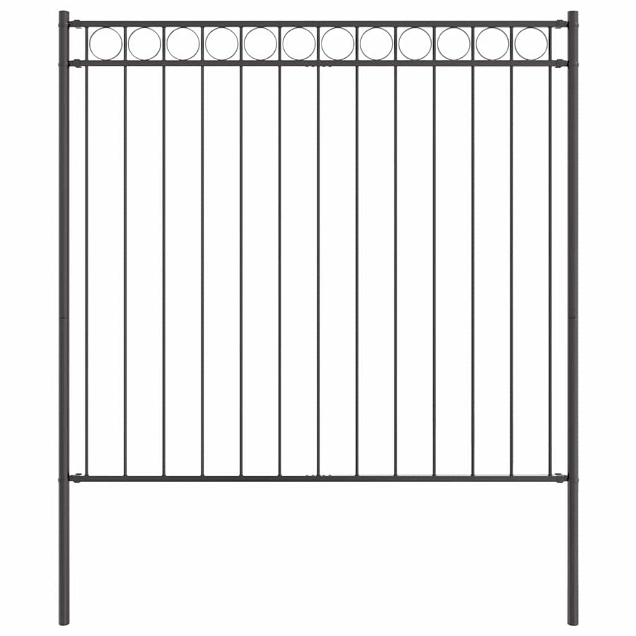 Hecelement Grijs 170 x 200 cm Staal