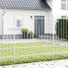 Tuinhek 170x215 cm gepoedercoat staal wit