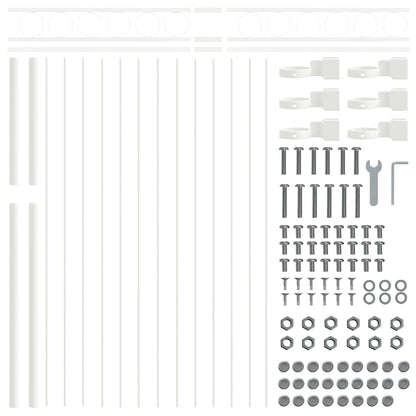 Hecelement Wit 170 x 170 cm Staal