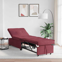 Uittrekbare Sofa Bed 50Cm Multiplex Wijnrood