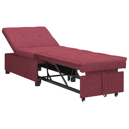 Uittrekbare Sofa Bed 50Cm Multiplex Wijnrood