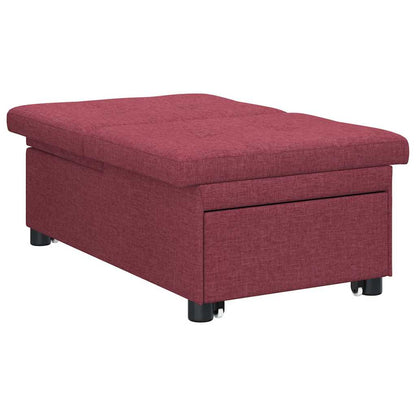 Uittrekbare Sofa Bed 50Cm Multiplex Wijnrood