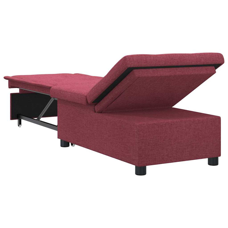 Uittrekbare Sofa Bed 50Cm Multiplex Wijnrood
