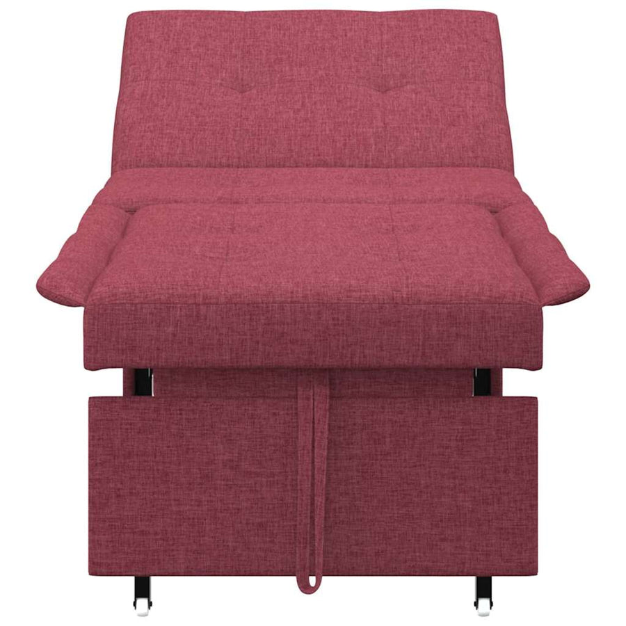 Uittrekbare Sofa Bed 50Cm Multiplex Wijnrood