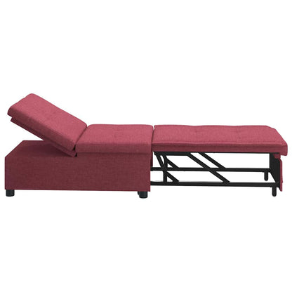 Uittrekbare Sofa Bed 50Cm Multiplex Wijnrood