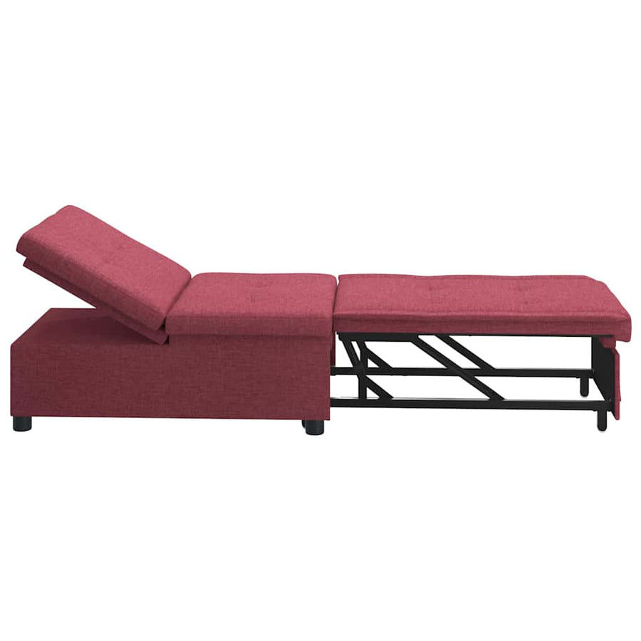 Uittrekbare Sofa Bed 50Cm Multiplex Wijnrood