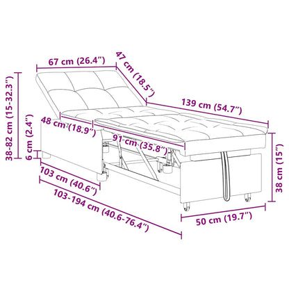 Uittrekbare Sofa Bed 50Cm Multiplex Wijnrood