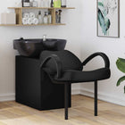 Shampoo stoel zwart 141x63x92 cm PVC