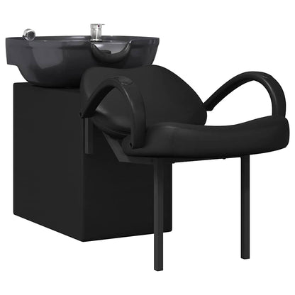 Shampoo Stoel Zwart 63 x 141 x 92 cm PVC
