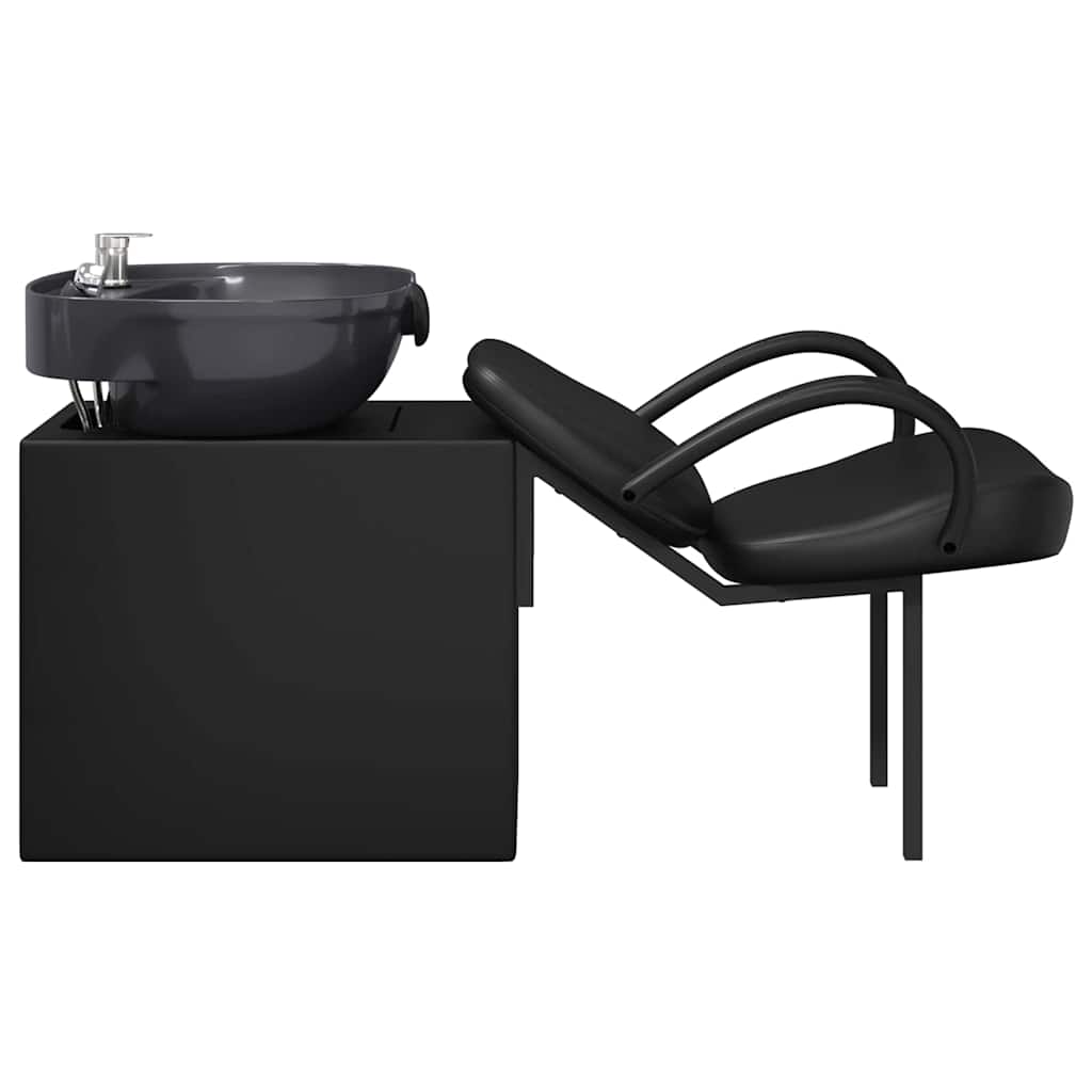 Shampoo Stoel Zwart 63 x 141 x 92 cm PVC