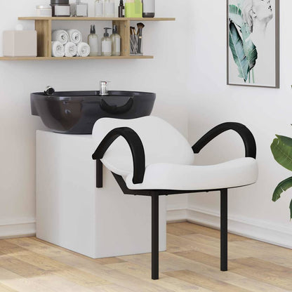 Shampoo Stoel Wit en zwart 63 x 141 x 92 cm PVC