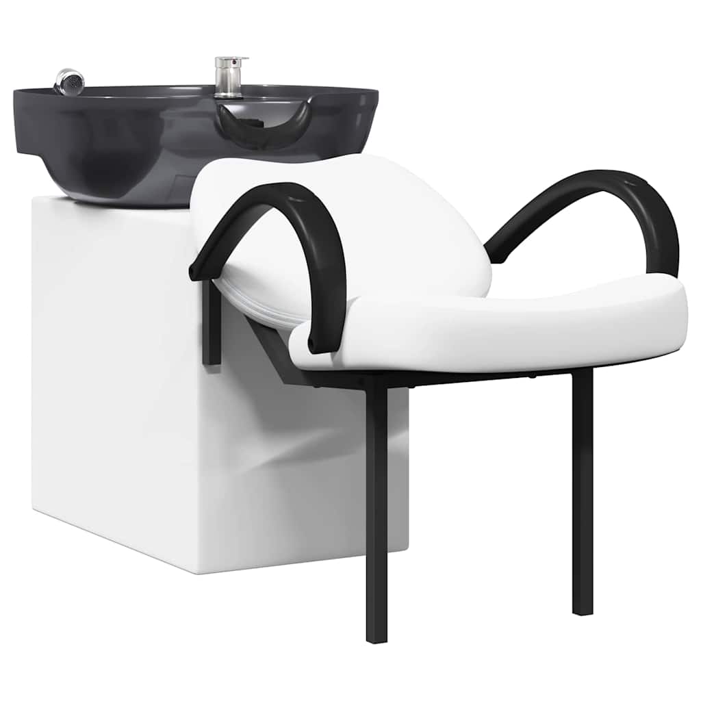 Shampoo Stoel Wit en zwart 63 x 141 x 92 cm PVC
