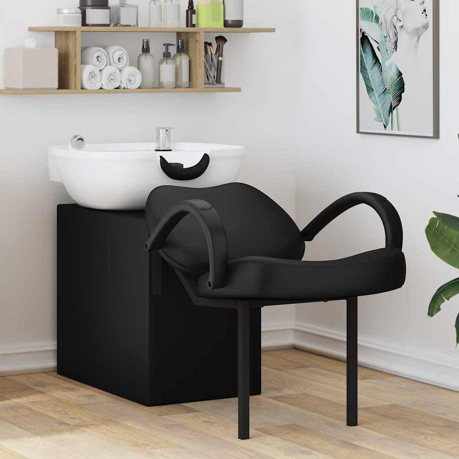 Shampoo Stoel Zwart en Wit 63 x 141 x 92 cm PVC