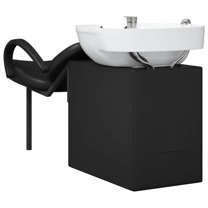 Shampoo Stoel Zwart en Wit 63 x 141 x 92 cm PVC
