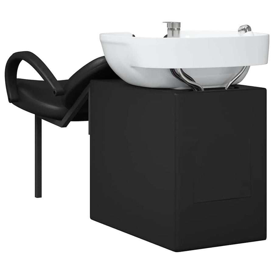 Shampoo Stoel Zwart en Wit 63 x 141 x 92 cm PVC