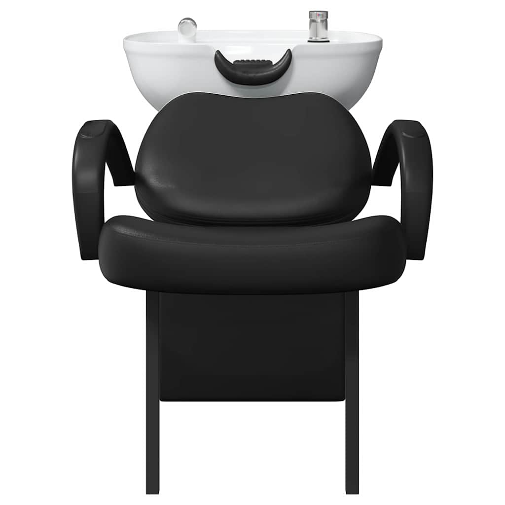 Shampoo Stoel Zwart en Wit 63 x 141 x 92 cm PVC