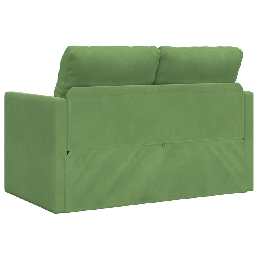 Slaapbank Lichtgroen 204 x 122 x 60 cm Fluweel