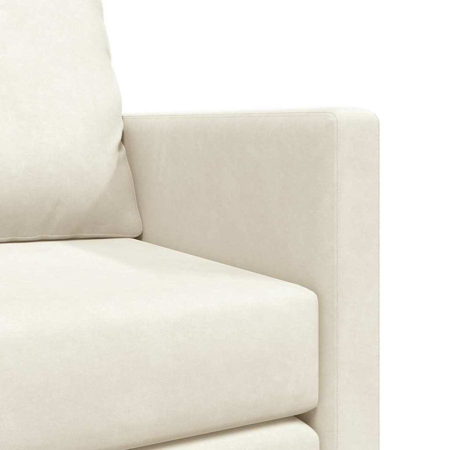 Slaapbank 122cm Crème Fluweel