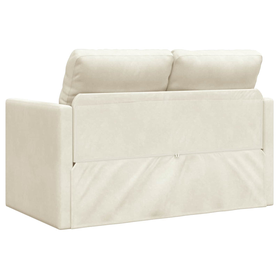 Slaapbank 122cm Crème Fluweel