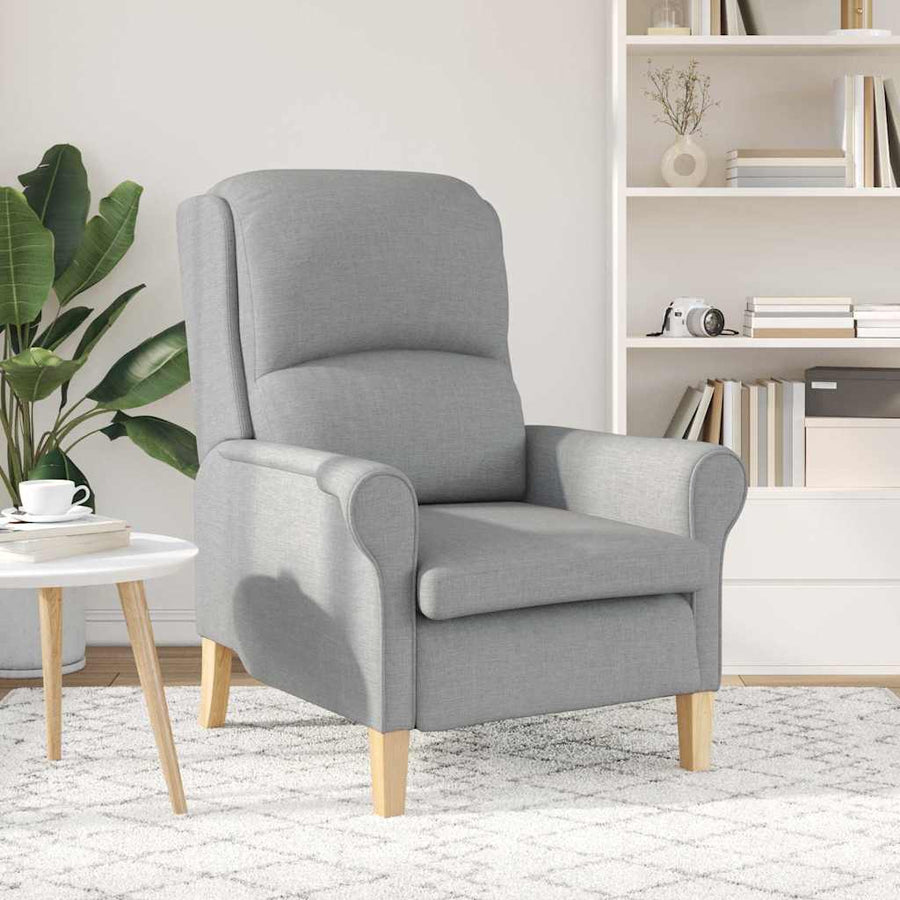 Fauteuil Lichtgrijs 76 x 94 x 102 cm Stof