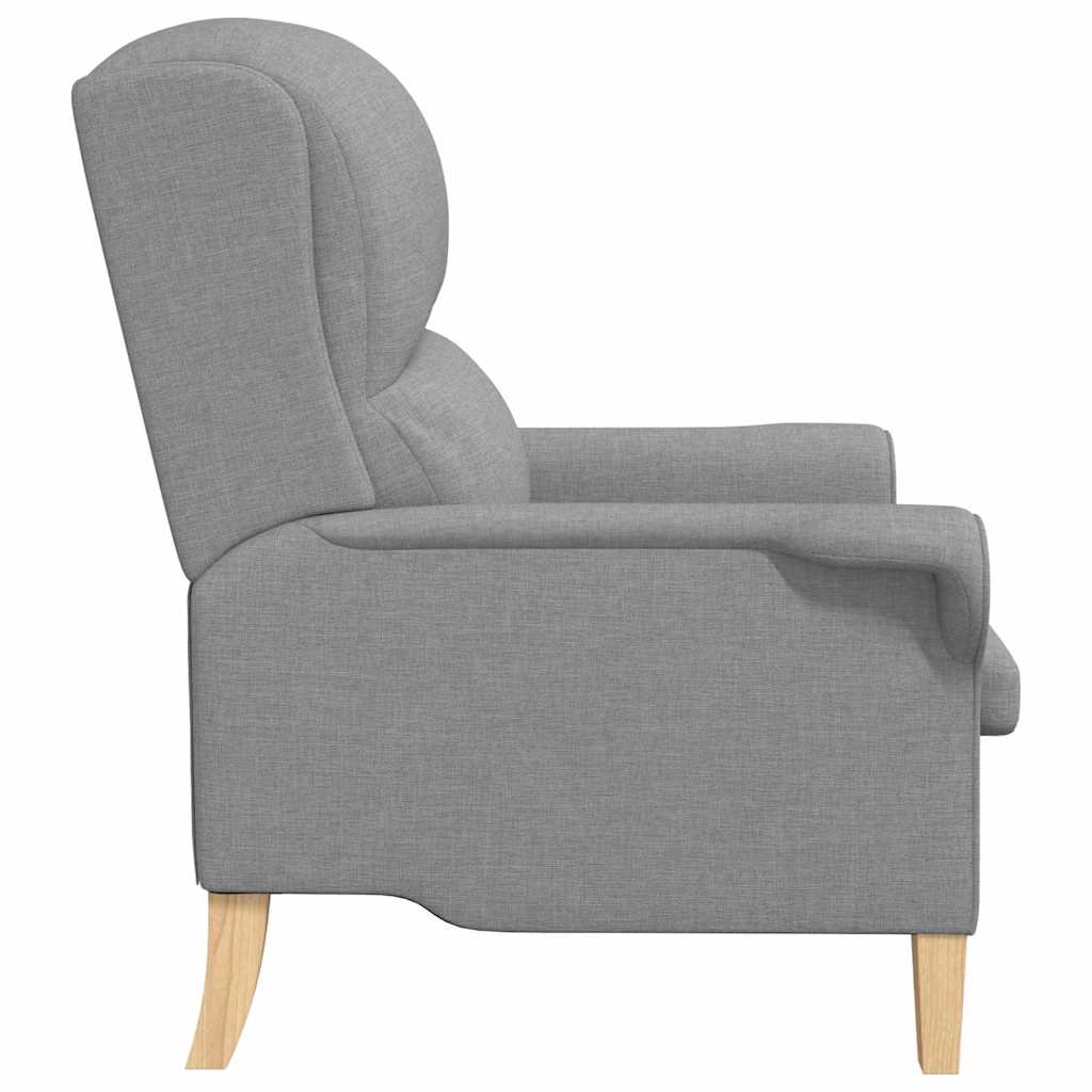Fauteuil Lichtgrijs 76 x 94 x 102 cm Stof