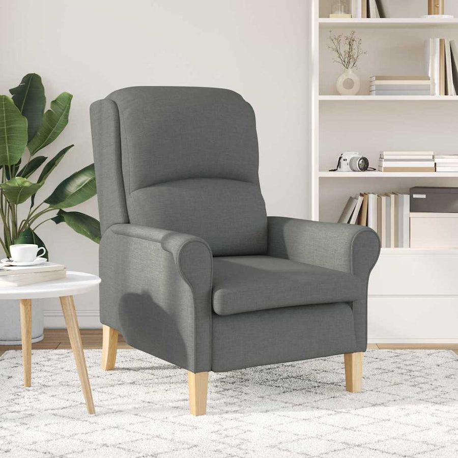 Fauteuil Donkergrijs 76 x 94 x 102 cm Stof