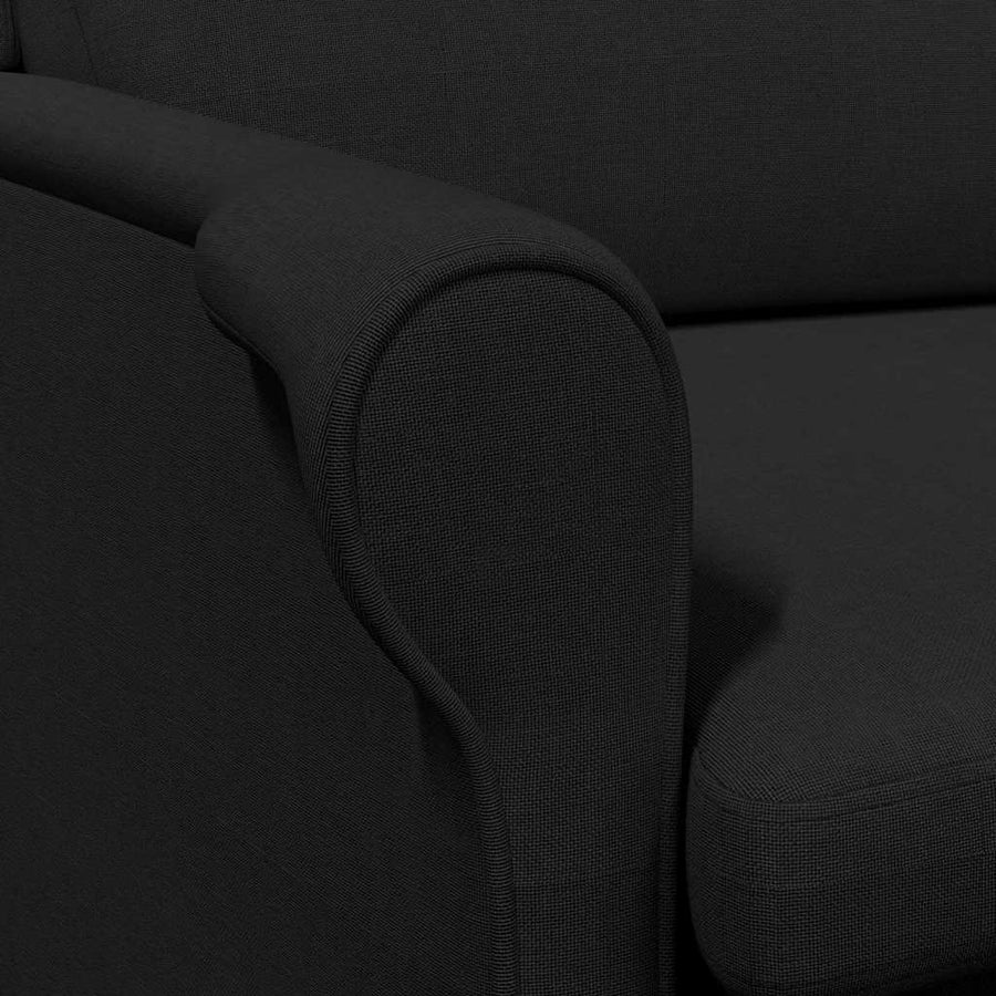 Fauteuil Zwart 76 x 94 x 102 cm Stof