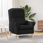 Fauteuil zwart 76x94x102 cm stof