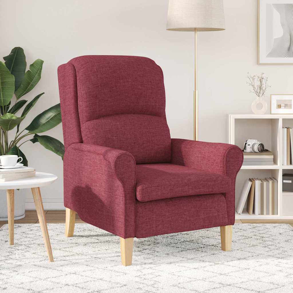 Fauteuil Wijnrood 76 x 94 x 102 cm Stof